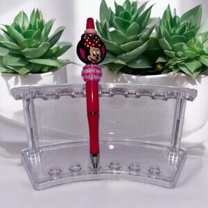 Minnie Mouse refillable beaded pen